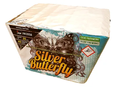 JW2058 Silver butterfly 49st 20mm