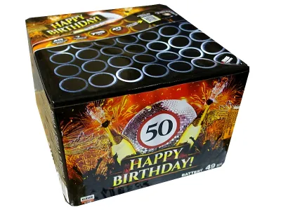 C4925VS Happy birthday 49st 25mm