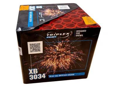 XB3034 Blue Tail Brocade Crown