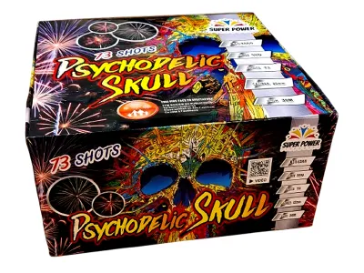 B73-2501 Psychodelic Skull